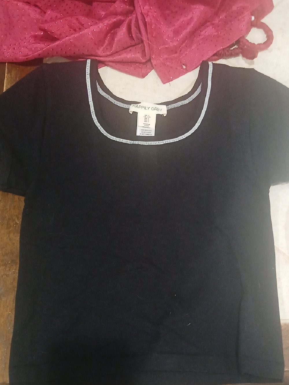 Happily Grey Women’s Short Sleeve Tee in Black